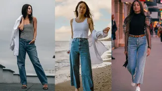 7 looks com calça jeans reta que alongam a silhueta (e são muito elegantes)