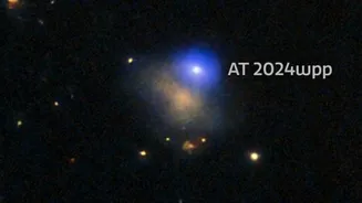Black holes shredding massive stars cause blue bursts