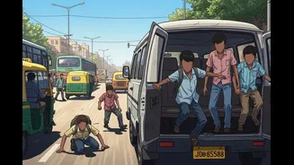 Lost To Bengaluru Traffic: 4 Rescued Child Labourers Escape From Back Door Of Moving Vehicle