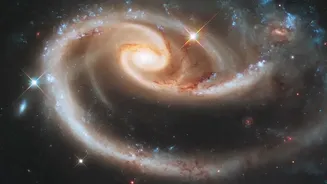 Understanding Apparent Closeness In The Sky In NASA's Three-Galaxy-Pairs Image