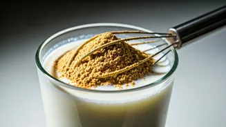 Whip Cold Milk With Roasted Sattu For Instant Protein