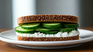 Cool & Light Hung Curd Cucumber Sandwich: Your Perfect Weight-Friendly Meal