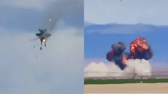 US Navy Growler Jets Collide Mid-Air In Idaho During Gunfighter Skies Air Show - VIDEO