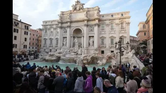 'Have No Problem To Pay': Tourists As Rome Levies Visitor's Fee At Trevi Fountain