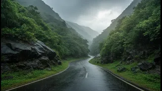 How to handle sudden downpours and shifting roads in Western Ghats safely