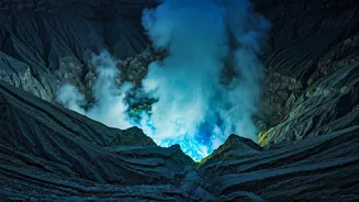 Kawah Ijen's Ethereal Blue Fire: A Volcanic Spectacle Beyond Red Lava