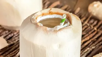 Homemade sports drinks containing coconut water rock salt lemon sustain workout energy