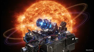 How space observatory instruments monitor solar flare trajectories to protect orbital assets