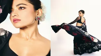 Rashmika Shines in Black for 'Thamma'