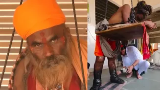 O monge indiano que está há mais de uma década sem sentar por causa de sua fé
