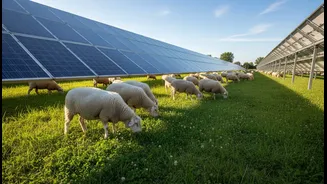 Why Sheep May Be Better Than Machines For Maintaining Solar Farms