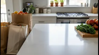 A Clear Landing Zone Helps Groceries Move Quickly Into Proper Storage