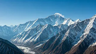 Winter's Embrace: Snowfall Transforms Himalayan Regions