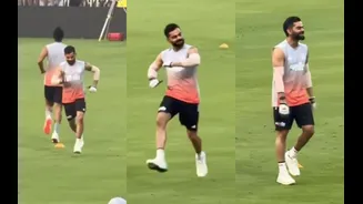 [WATCH] Virat Kohli playfully mocks Arshdeep Singh’s run-up during India training session