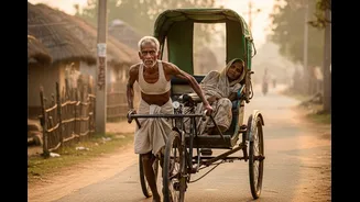 70-Year-Old Odisha Man Carries Sick Wife In Rickshaw, Cycles 600 Km To Hospital