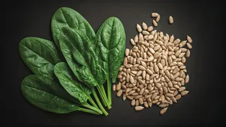 Unlock Your Day: Spinach and Sunflower Seeds for Peak Brain Power!