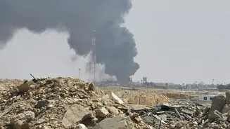 Middle East Tensions Escalate: Houthis Claim Strike on Riyadh Airport, Saudi Aramco Refinery Burns