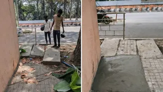 Government apathy: Bengaluru entrepreneur fixes broken footpath for ₹2,700