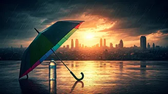 Delhi's Weather Needs Umbrellas And Water Bottles