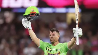 David Warner scripts these records with his third BBL hundred