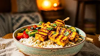 The dish is Korean-inspired rather than a claim of strict authenticity Is Why Gochujang gives tofu rice bowls fermented heat and sweetness Needs Ca...