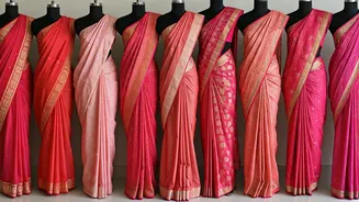 Pink Sarees: 10 Festive Wardrobe Essentials