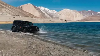 Ladakh: 4 tourists fined ₹2L for illegal off-roading in Pangong