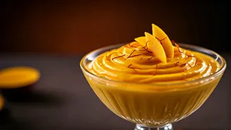 This Rich Dairy-Free Mango Saffron Treat Dominates Dessert Feeds