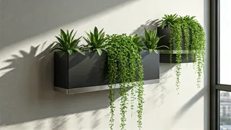 Sleek Vertical Wall Planters Help Maximize Tight Indian Apartment Space