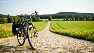 Father And Son Cycle Through Europe Together.