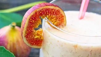 Start your day right: Walnut and fig smoothies