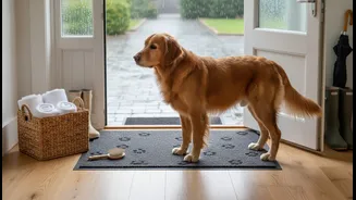 A Calm Doorstep Routine Can Make Wet-Weather Walks Less Chaotic