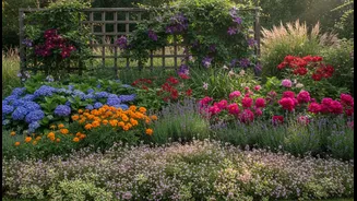 Layer Height With Climbers, Mid-Sized Herbs And Low Ground Covers