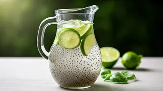 Upgrade Your Hydration Drinks Using Basil Seeds And Fresh Lime