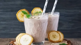 Festive Refreshers Natural Banana-Date Smoothies And Spiced Badam-Milk Blends For All-Day Stamina