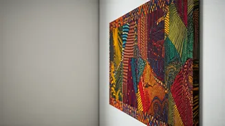 Vibrant African Fabrics: Crafting Unique Wall Art Collages for Your Home