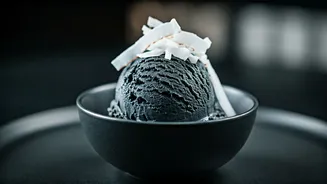 Coconut Ash Infused Charcoal Ice Cream Rules New Delhi Parlors