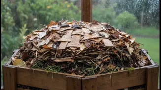 Rainy-Season Compost Needs More Structure Between Food Layers