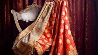 Vintage silk sarees upcycled into chic festive co ord sets for young enthusiasts