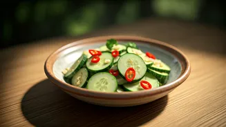 Chilli Garlic Cucumber Salad Is Summer's Freshest Side