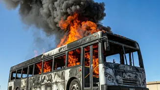 AMTS Bus Fire in Ahmedabad: Passengers Safe