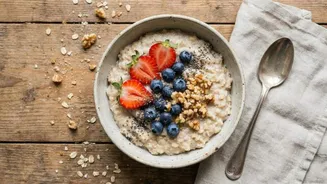 Oatmeal with berries: A heart-healthy breakfast
