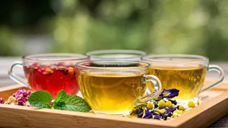 5 Herbal Teas for Radiant Skin & Hair Growth