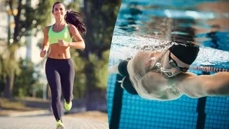Swimming v/s running: Which workout is better?