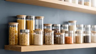 Airtight containers dry shelves and regular cleaning help prevent pantry pests And Moisture crumbs and forgotten packets attract infestations Point...
