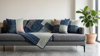 How Simple Textile Upcycling Ideas Transform Discarded Fabric Materials Into Luxurious Living Room Throw Covers