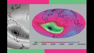 Como surgiu a maior anomalia magnética da Terra, de acordo com novo estudo