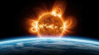 Sun's M5.7 Flare Sparks Radio Blackouts and Potential Auroras: A Cosmic Event Explained