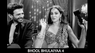 Ananya Panday To Play Manjulika In Bhool Bhulaiyaa 4? Kartik Aaryan Has Epic Reaction | Watch