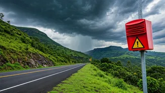Get Real Time Landslide Alerts Driving Through Western Ghats Highways